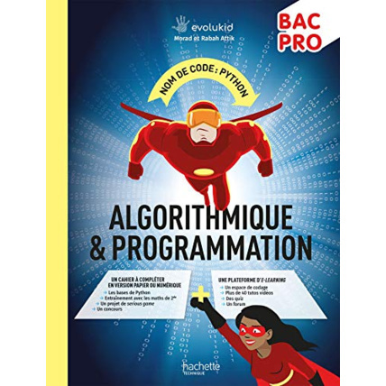 Avis Nom de code : Python - Cahier d'algorithmique et de programmation Python Bac Pro - Éd. 2021 Hachette Éducation 1