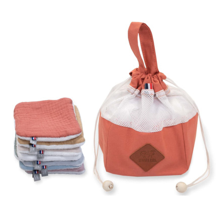 Avis Pochon distributeur et ses 8 lingettes lavables, Jeanne Sevira Kids 5