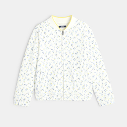 Avis Blouson bomber en molleton imprimé fille OKAIDI 1