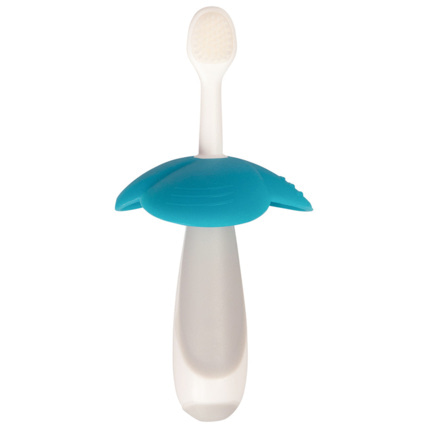 Avis Brosse à dents en silicone Aloha 8m+ Prémaman 1