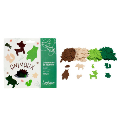 Avis Gommettes Feutrine - Animaux & Objets LOOLIPO 1