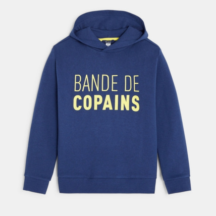 Avis Sweat-shirt à message bleu garçon OKAIDI 1