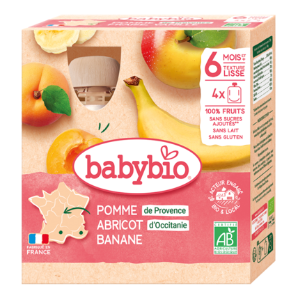 Avis Pomme et Abricot d'Occitanie Banane Babybio 1
