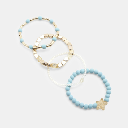 Avis Bracelets perles fantaisie rose et or fille OKAIDI 1