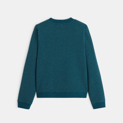Avis Sweat zippé à pois irisés vert fille OKAIDI 3