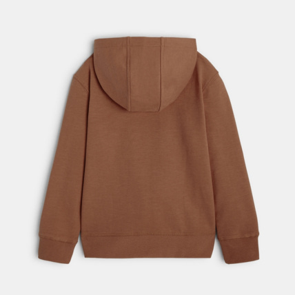 Avis Sweat-shirt uni à capuche marron garçon OKAIDI 3