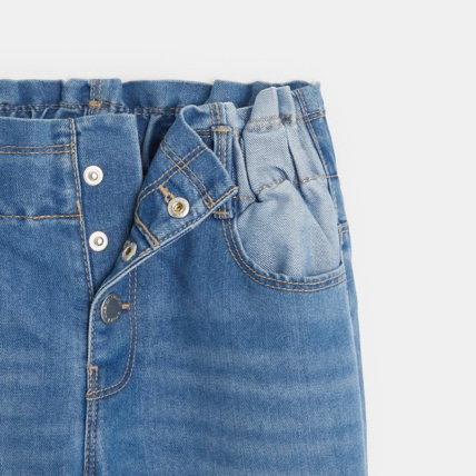Avis Jean mom à ceinture amovible bleu fille OKAIDI 2
