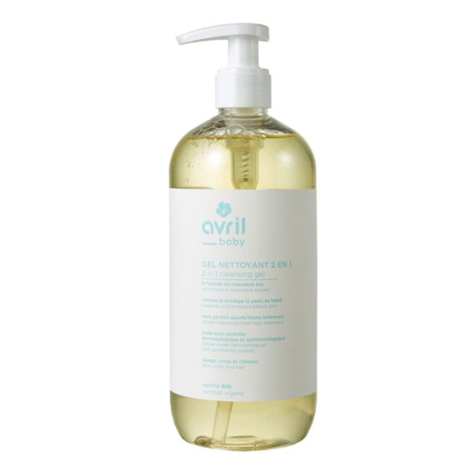 Avis Gel nettoyant 2 en 1 a l'extrait de calendula bio Bébé Visage Corps et Cheveux AVRIL 1