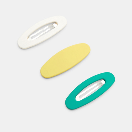 Avis Barrettes unies clic-clac (lot de 3) jaune fille OKAIDI 1