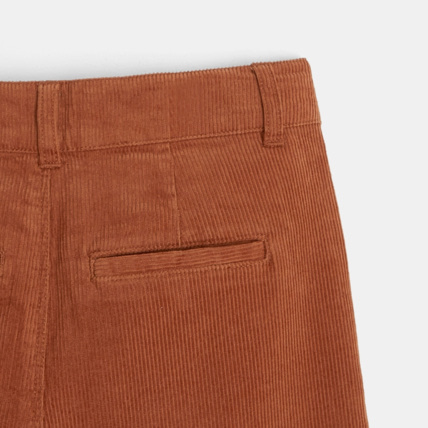 Avis Pantalon large et court en velours côtelé marron fille OKAIDI 4