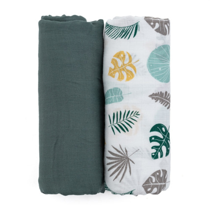 Avis Lot de 2 Langes en Mousseline de Bambou MISTY Petite&Mars 1