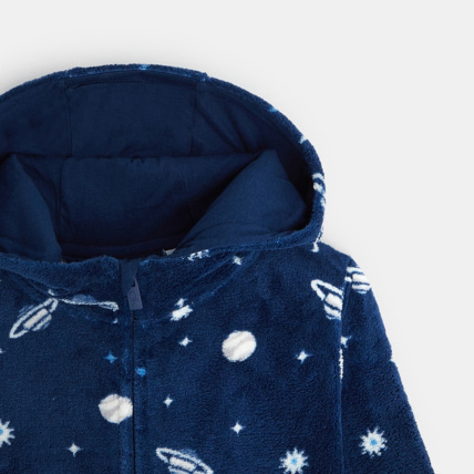 Avis Pyjama-combi à capuche en éponge bleu garçon OKAIDI 2