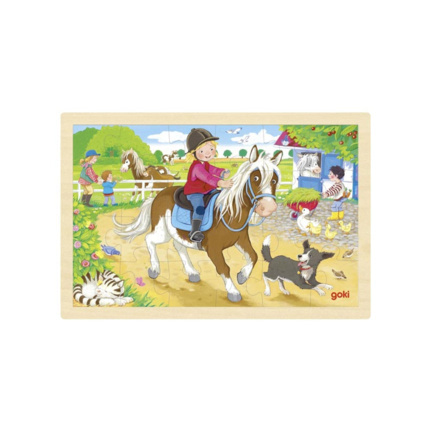 Avis Puzzle en bois Poney GOKI 1