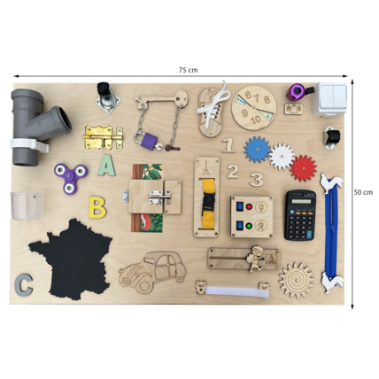 Avis Tableau d'activité et d'éveil busy board en bois LOUANE BB-BOOM 8