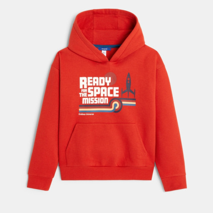 Avis Sweat à capuche à message orange garçon OKAIDI 2