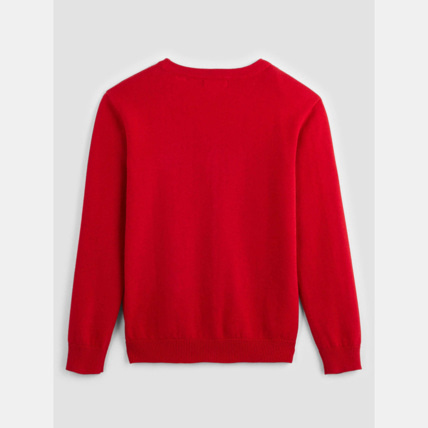 Avis Gilet fin col V rouge garçon OKAIDI 2