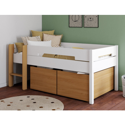 Avis Lit mi-hauteur avec rangements Milo 90x190 CHAMBREKIDS 2