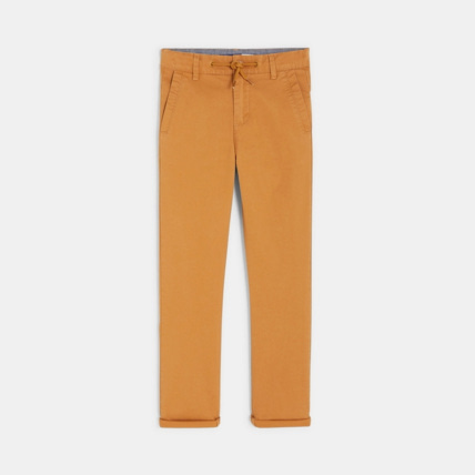 Avis Pantalon relax fit stretch beige garçon OKAIDI 2