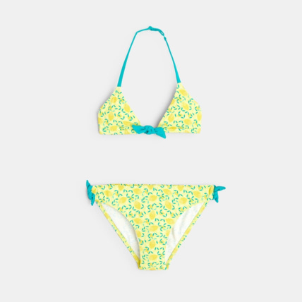 Avis Bikini imprimé 2 pièces motif citrons vert fille OKAIDI 2