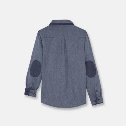Avis Chemise à col boutonné bleue garçon OKAIDI 2