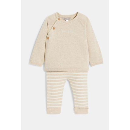 Avis Pull et pantalon maille tricot bébé fille OBAÏBI 1