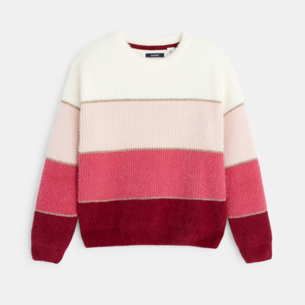 Pull raye col rond violet fille OKAIDI Comparateur Avis Prix