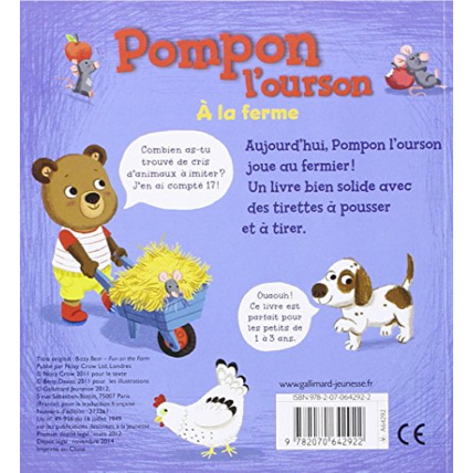 Avis Pompon l'Ourson : À la ferme GALLIMARD JEUNESSE 2