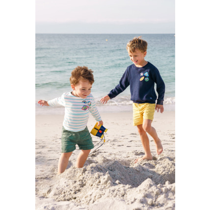 Avis Sweat avec écussons Armor-lux X Les Mini Mondes - Marine Deep ARMOR-LUX 5