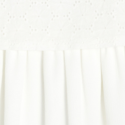 Avis Robe blanche à effet superposé fille OKAIDI 3