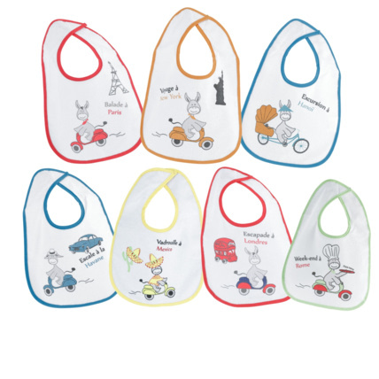 Avis Lot de 7 bavoirs VOYAGE Trois Kilos Sept 1