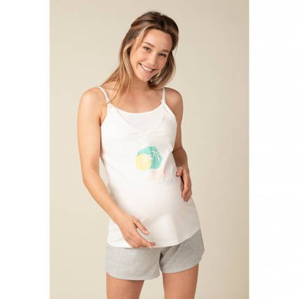 Avis Débardeur pyjama de grossesse print paradise Prémaman 1
