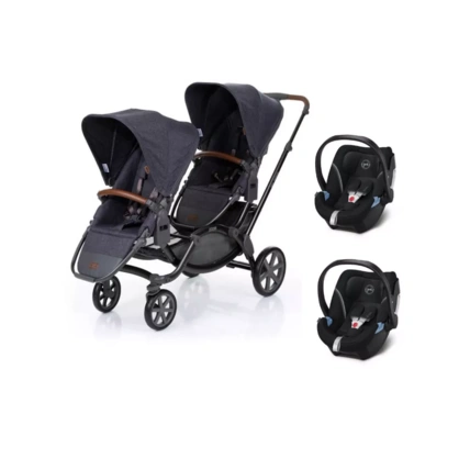 Avis Poussette double Zoom + 2 coques Cybex Aton 5 ABC DESIGN 1