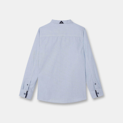 Avis Chemise à fines rayures bleue garçon OKAIDI 2