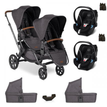 Avis Poussette double Zoom + 2 nacelles + 2 coques Cybex Aton 5 ABC DESIGN 1