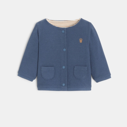 Avis Gilet réversible maille et rayures OBAÏBI 1