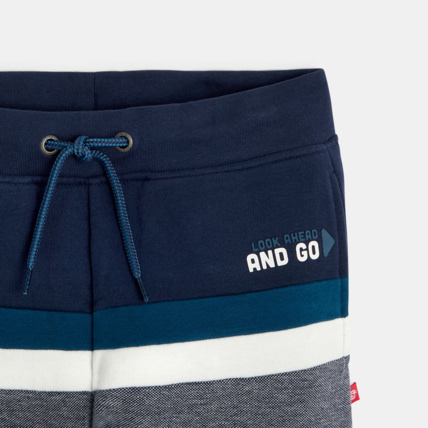 Avis Pantalon de jogging tricolore turquoise garçon OKAIDI 3