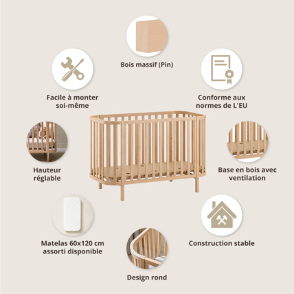 Avis Lit bébé ovale Cocoon Petite Amélie 3