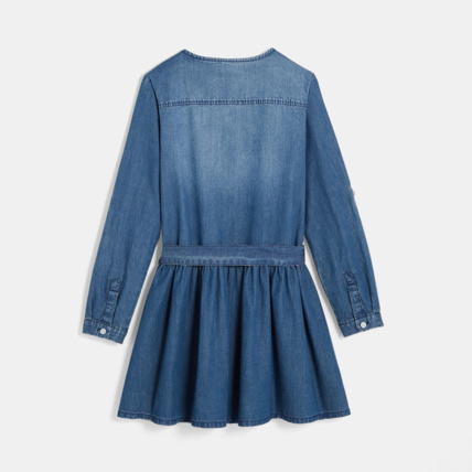 Avis Robe denim chambray bleue fille OKAIDI 2