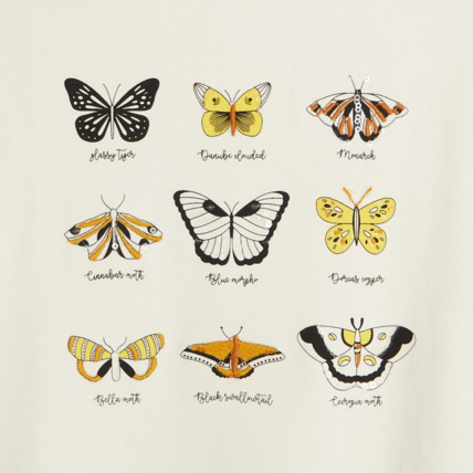 Avis T-shirt manches longues motif herbier jaune fille OKAIDI 3