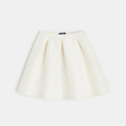 Avis Jupe de cérémonie à motifs irisés blanche fille OKAIDI 1