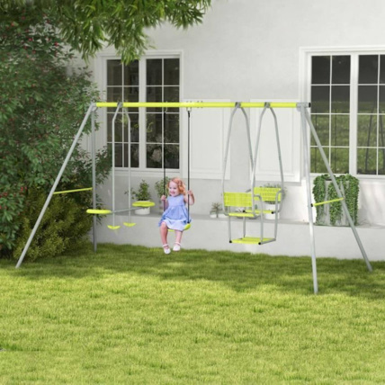 Avis Balançoire 3 agrès portique OUTSUNNY 3