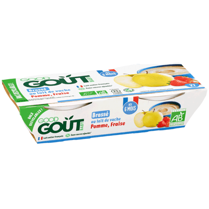 Avis Dessert brassé pomme fraise Bio Good Goût 1