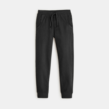 Avis Jogpant uni en toile stretch gris garçon OKAIDI 1