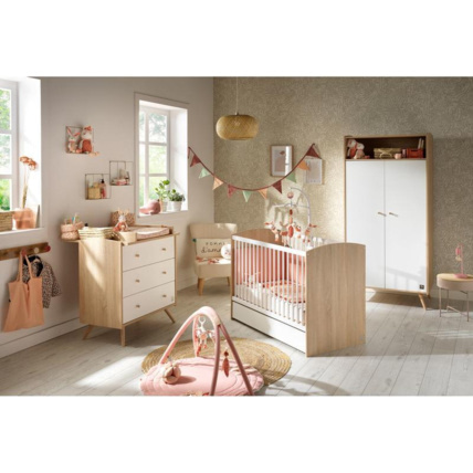 Avis Chambre Trio Access Lit bébé + Commode + Armoire Sauthon 1