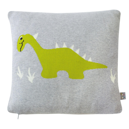 Avis Taie de coussin en tricot de coton, DINO Sevira Kids 1