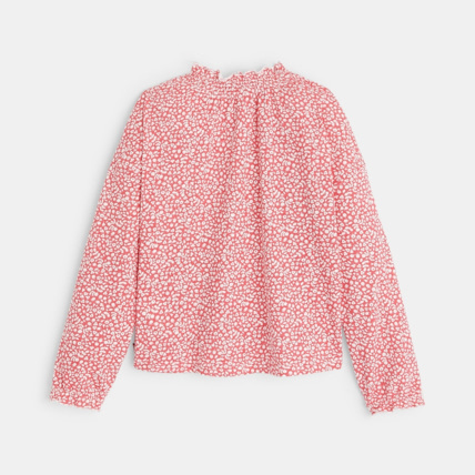 Avis T-shirt imprimé à col montant rose fille OKAIDI 3