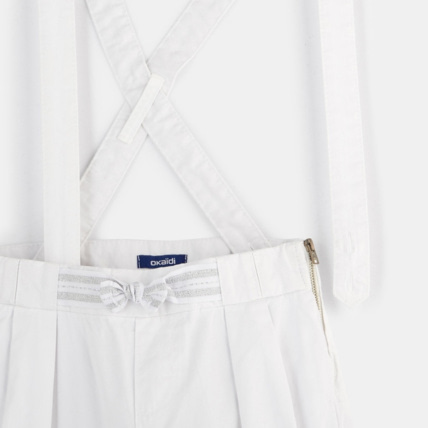 Avis Pantalon cropped à bretelles blanc fille OKAIDI 3