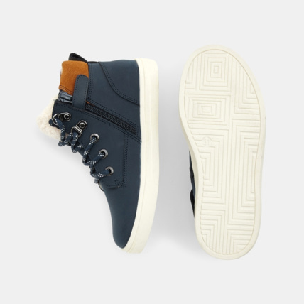Avis Boots en cuir fourrées bleues garçon OKAIDI 3