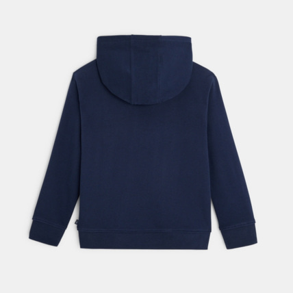 Avis Sweat-shirt à capuche en molleton bleu garçon OKAIDI 4