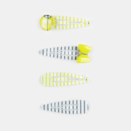 Avis Lot de 4 barrettes rayées OBAÏBI 1